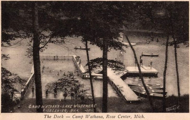 Camp Wathana - Vintage Postcard
